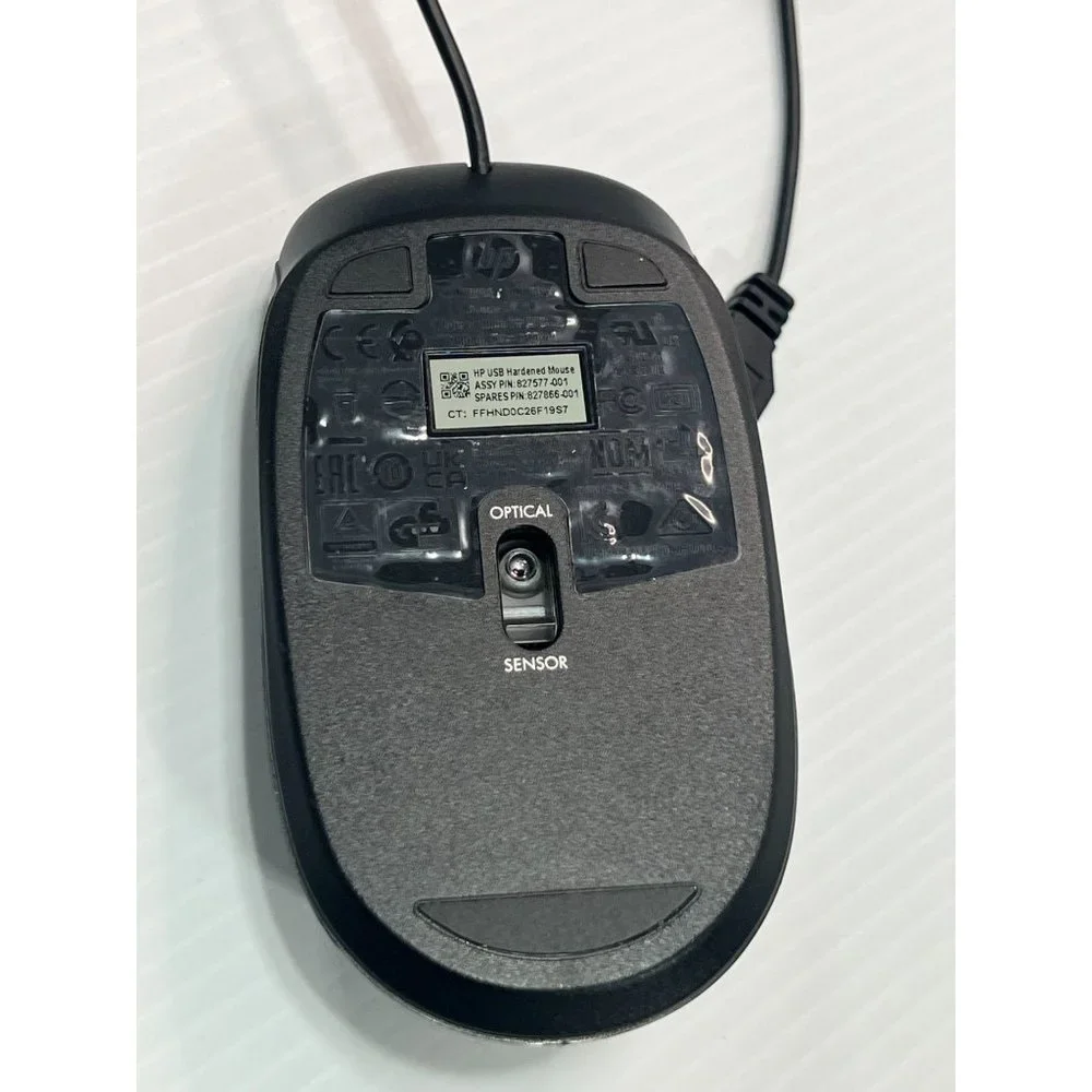 HP - Genuine HP - 827577 - 001 - 2 Button Wired USB Optical Mouse